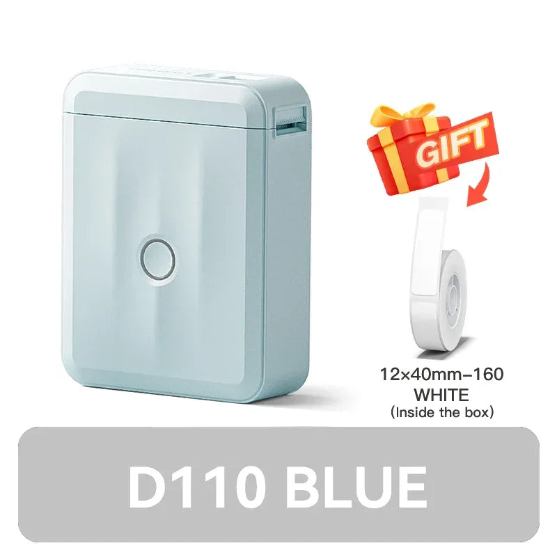NIIMBOT D110 Upgraded Version Thermal Label Printer Mini Portable Smart Label Maker With Tape for Office Home Kitchen School - 1Tecbuy
