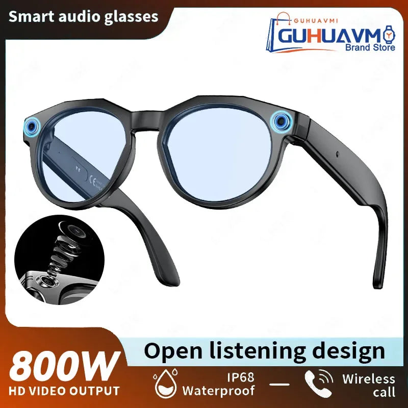 2026 New 4K HD AI Smart Glasses Men 800W Pixel Camera Bluetooth Call 4GB WIFI Transmission Voice Assistant Smart Glasses Women - 1Tecbuy