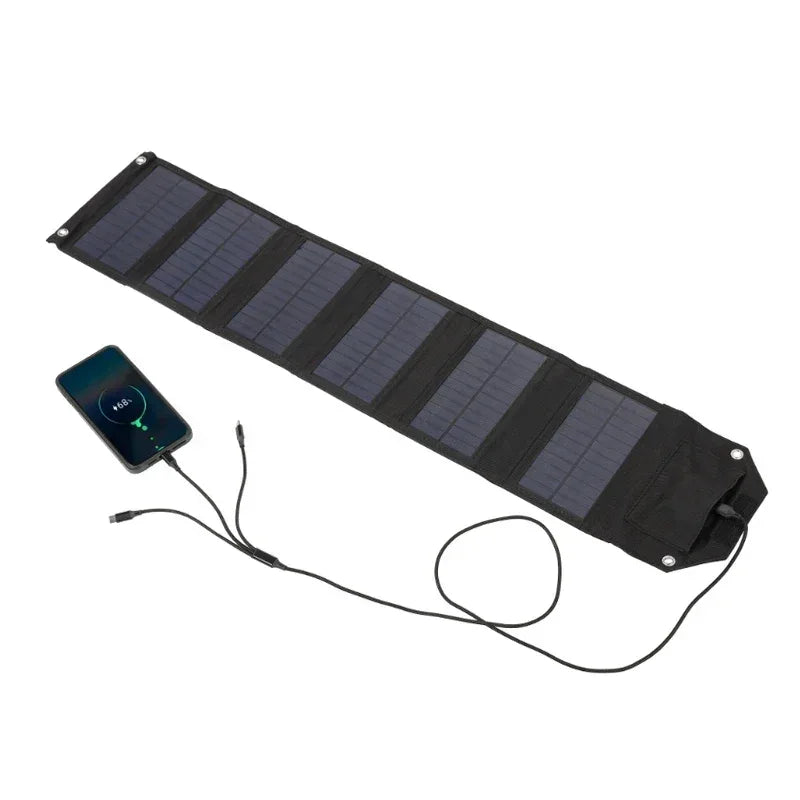 60W 80W 100W Foldable Solar Panel 5V USB Portable Folding Bag Battery Charger for Phone Outdoor Camping Waterproof Power Bank - 1Tecbuy