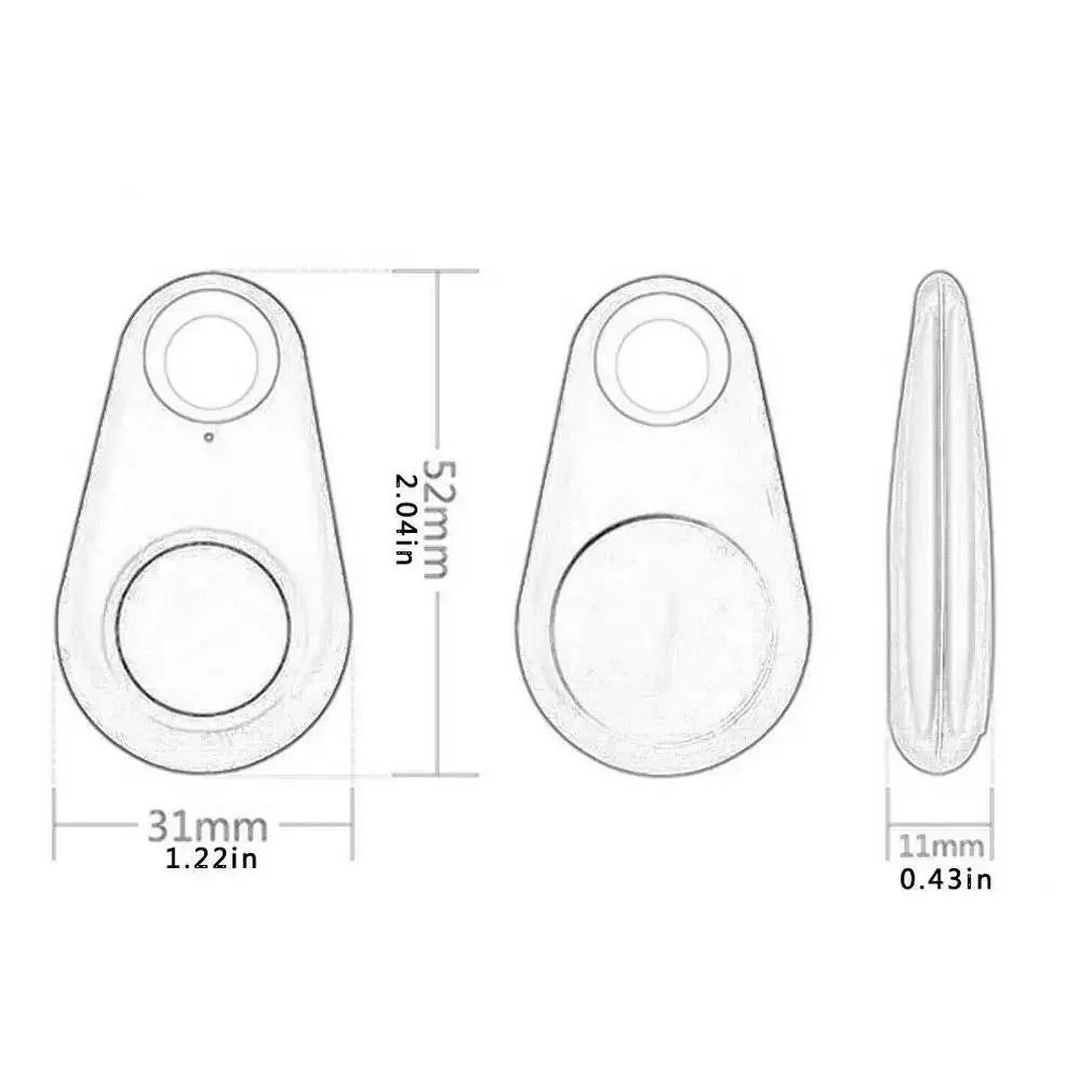 1-5pcs Smart Bluetooth Tracker Key Locator Pet Anti Lost Sensor Device With Bluetooth For Kid dog Pets Wallets Luggage Suitcases - 1Tecbuy