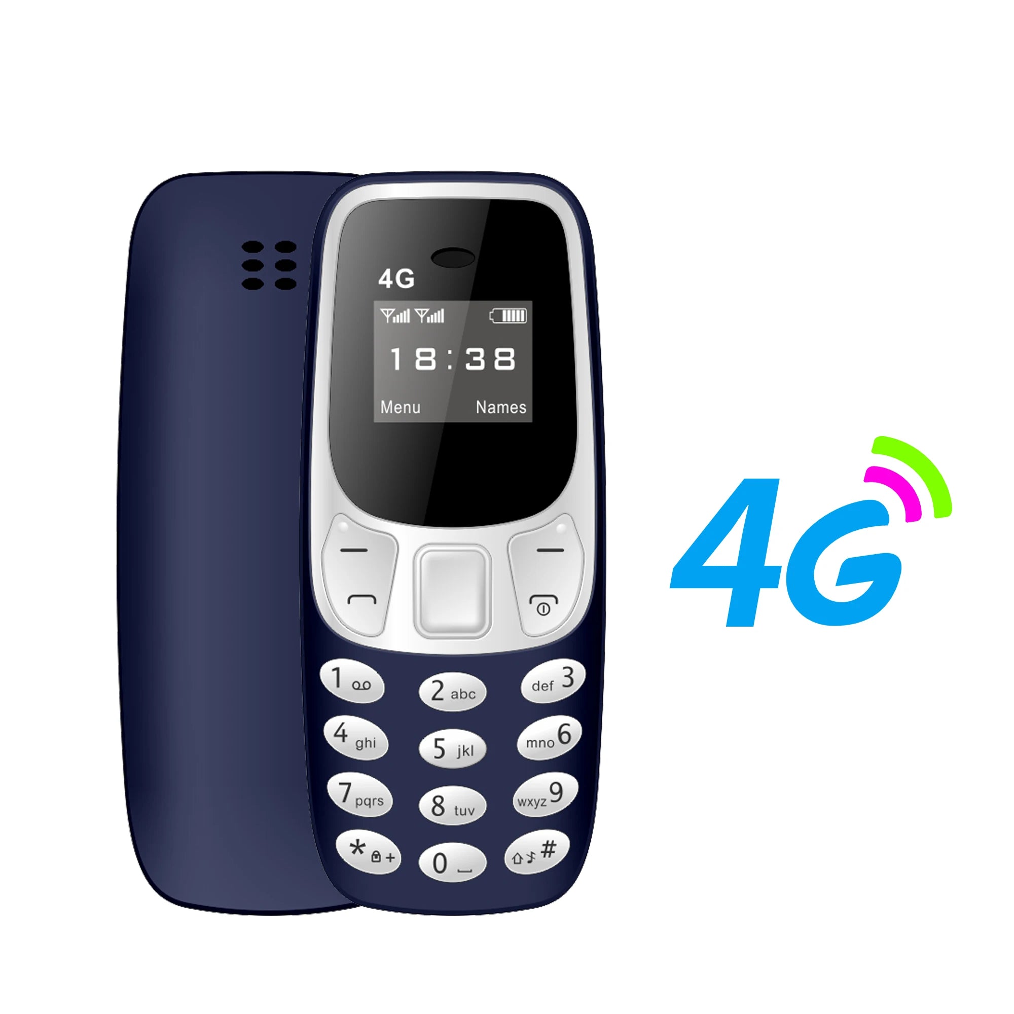 SERVO BM10 Mini Mobile Phone 2G GSM/4G LTE Speed Dial Call Recording MP3 Player Blacklist Dual SIM Standby Smallest Cellphones