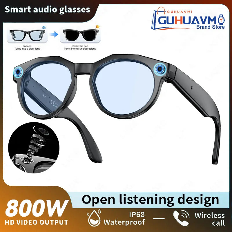 2026 New 4K HD AI Smart Glasses Men 800W Pixel Camera Bluetooth Call 4GB WIFI Transmission Voice Assistant Smart Glasses Women