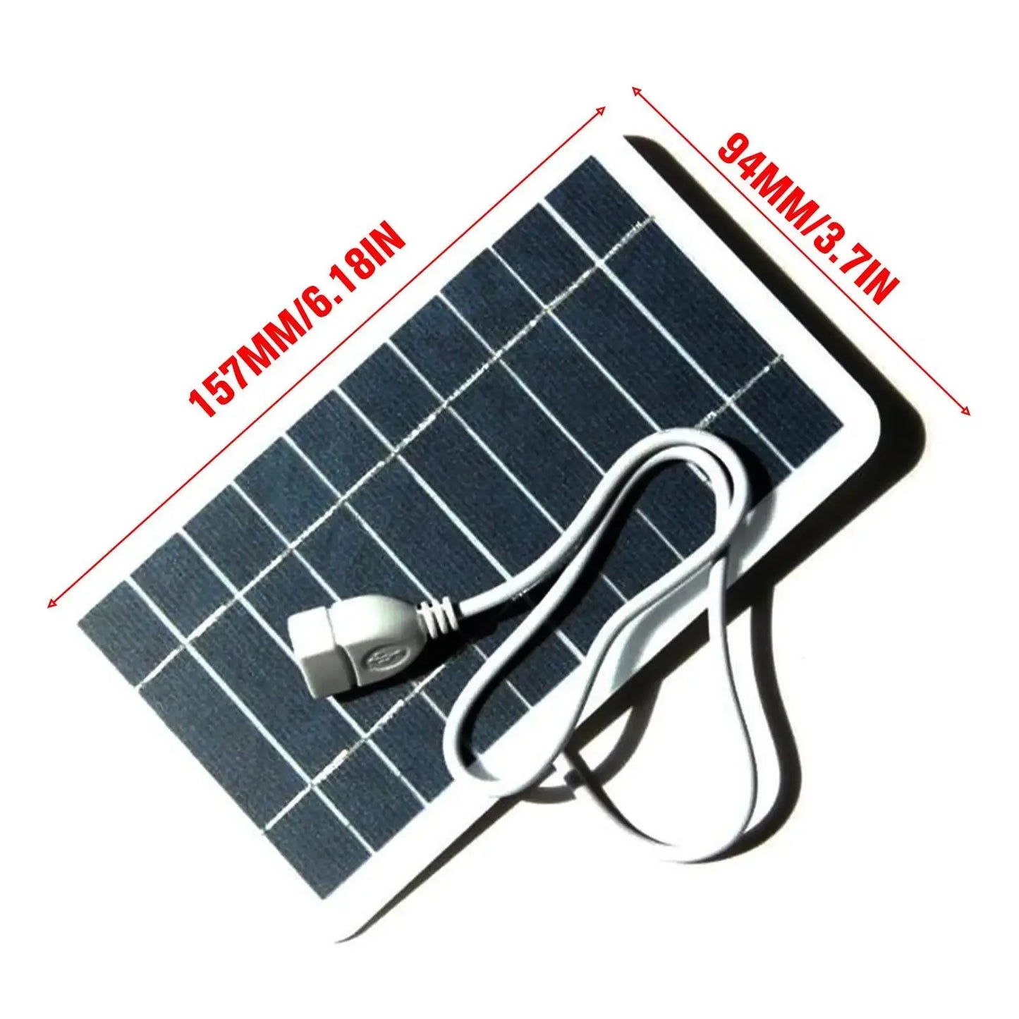 Portable Solar Panel 5V 2W Solar Plate With USB Safe Charge Stabilize Battery Charger For Power Bank Phone Outdoor Camping Home - 1Tecbuy