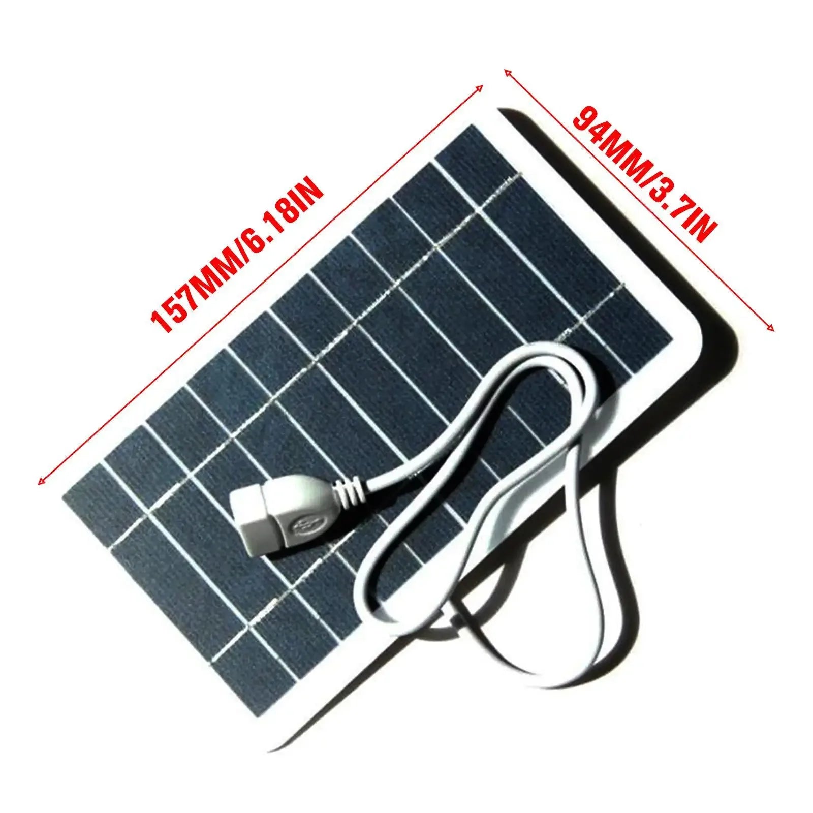 Portable Solar Panel 5V 2W Solar Plate With USB Safe Charge Stabilize Battery Charger For Power Bank Phone Outdoor Camping Home - 1Tecbuy