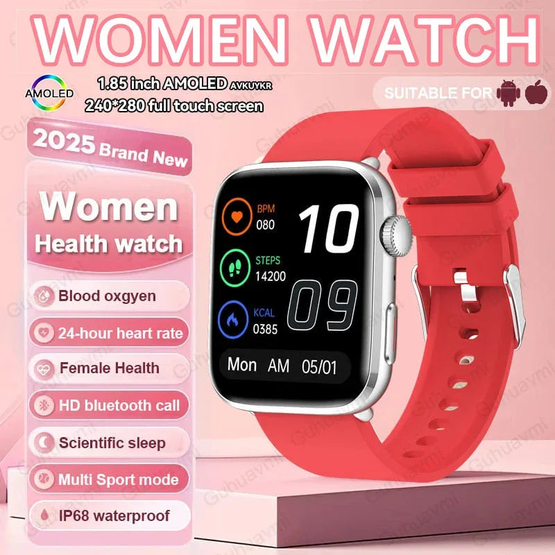 2025 New For Xiaomi Women AI Smart Diagnosis Smart Watch HRV+PPG Blood Pressure Blood oxygen Health monitor IP68 NFC Smartwatchs - 1Tecbuy