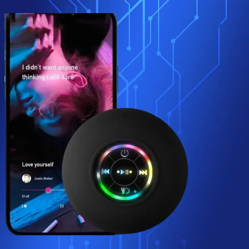 2025 New bathroom waterproof wireless LED suction Cup Mini Bluetooth speaker Portable outdoor sports stereo speakers - 1Tecbuy