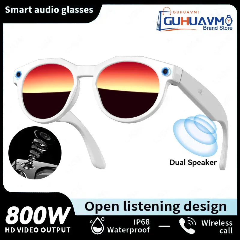 2026 New 8K HD AI Smart Glasses Men Chat GPT 800MP Camera Bluetooth Call AI Translation Voice Assistant Control Sunglasses Women - 1Tecbuy