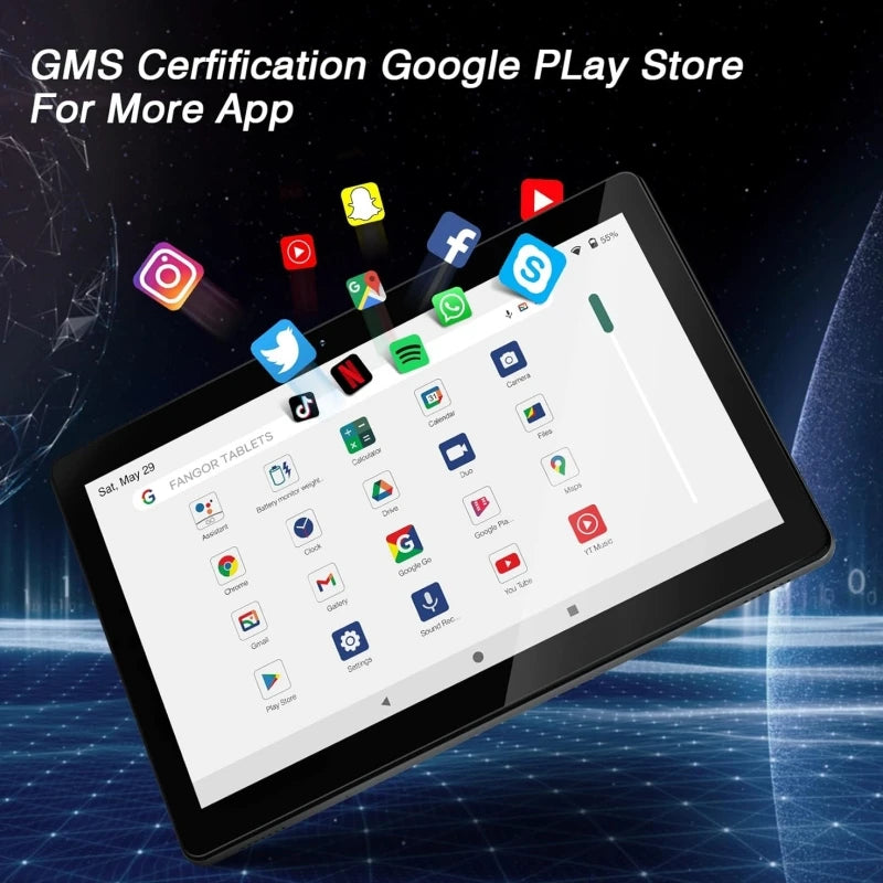 10.1 INCH 2GB RAM 32GB ROM Android 11 Tablet PC FX10 CPU WIFI 802.11b/g/n CPU Allwinner A133 Quad-Core 1.4GHz