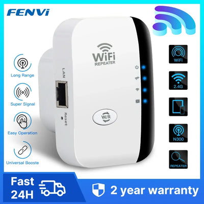 FENVI 300Mbps Wireless WIFI Repeater Remote Wifi Extender WiFi Amplifier 802.11N WiFi Booster Repetidor Amplifier Wi Fi Reapeter - 1Tecbuy