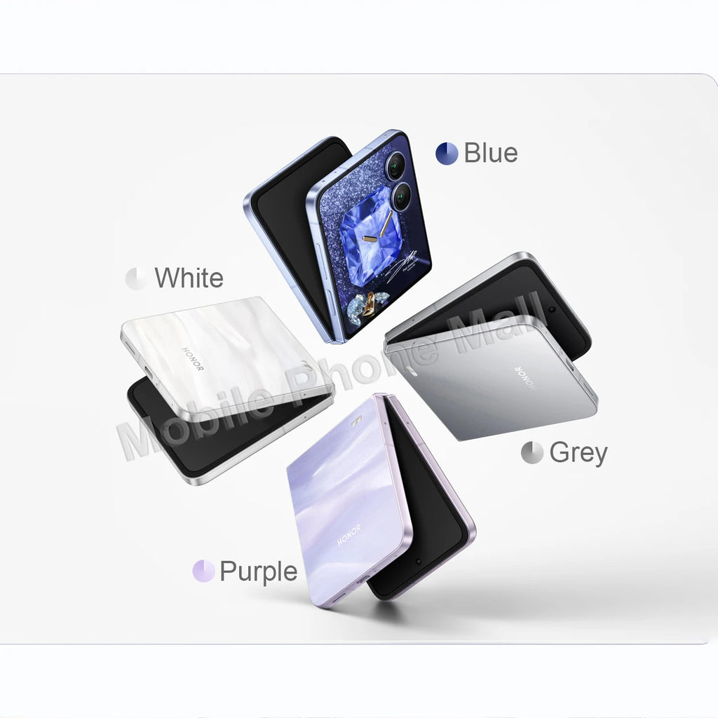 Original HONOR Magic V Flip 2 5G Foldable Phone 6.82 Inches OLED Display Snapdragon 8 Gen 3 Camera 200MP Google Play Smartphone