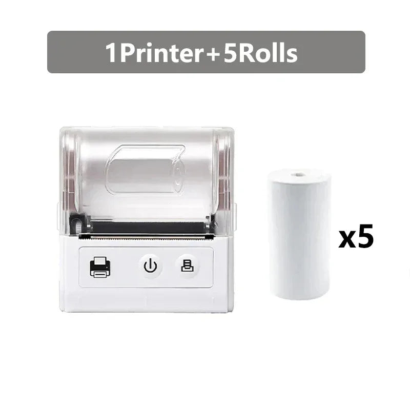 58MM Mini Pocket Thermal Receipt Printer Mobile Portable Ticket Bill Wireless Bluetooth USB Thermal POS Printer PC Android IOS - 1Tecbuy