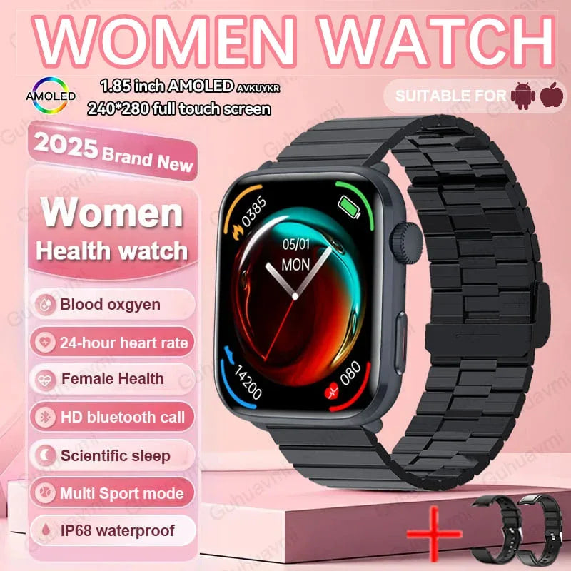 2025 New For Xiaomi Women AI Smart Diagnosis Smart Watch HRV+PPG Blood Pressure Blood oxygen Health monitor IP68 NFC Smartwatchs - 1Tecbuy