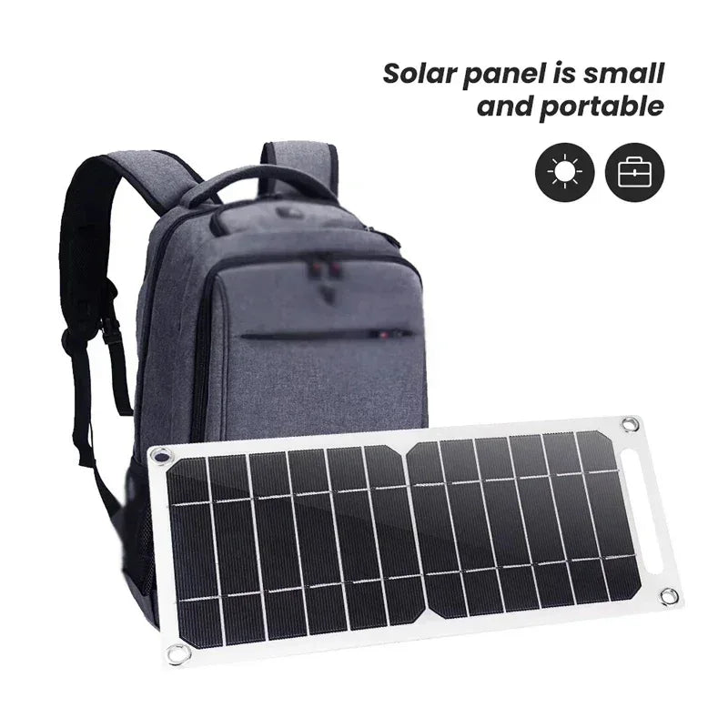 35W Sunpower Portable Solar Panel 5V Solar Plate WithUSB Safe Stabilize Charger ForPower Bank Phone Outdoor Camping Home RV Gift - 1Tecbuy