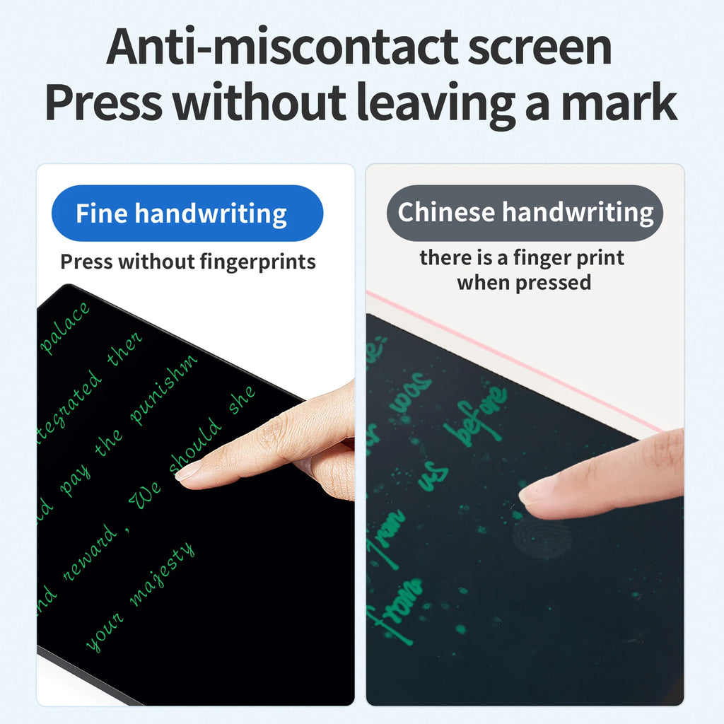9.5 inch LCD Writing Tablet Full Screen Superfine Double Sided for Kids Drawing Pad Student Writing Pad Gifts Office Notepad