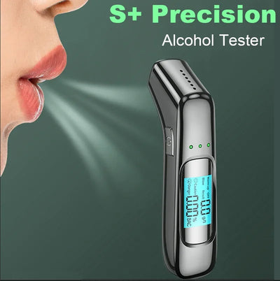 Portable Breathalyzer Professional Breath Alcohol Tester LCD Display Detector for Drunk Driving Car Electronics Alcohol Test - 1Tecbuy