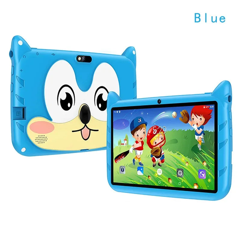 New 5G WiFi 7 Inch Tablet Pc Children's Gift Kids Learning Education Tablets Android 13 Quad Core 4GB RAM 64GB ROM Dual Cameras - 1Tecbuy