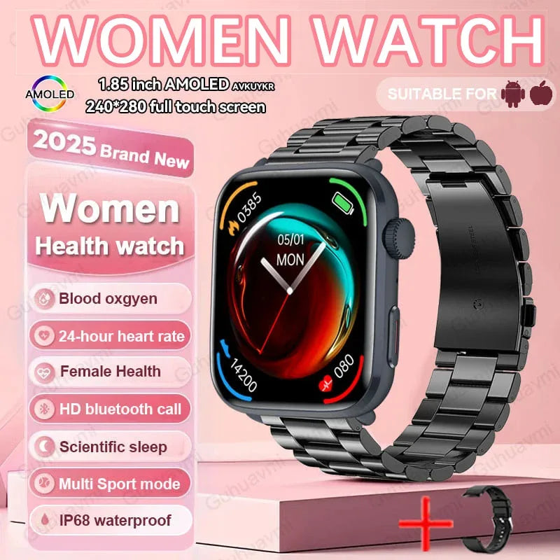 2025 New For Xiaomi Women AI Smart Diagnosis Smart Watch HRV+PPG Blood Pressure Blood oxygen Health monitor IP68 NFC Smartwatchs - 1Tecbuy