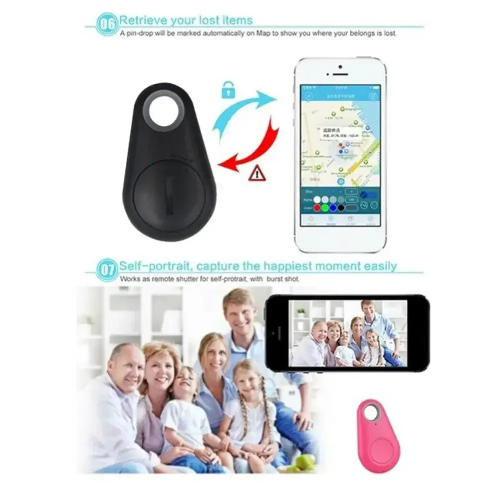 1-5pcs Smart Bluetooth Tracker Key Locator Pet Anti Lost Sensor Device With Bluetooth For Kid dog Pets Wallets Luggage Suitcases - 1Tecbuy