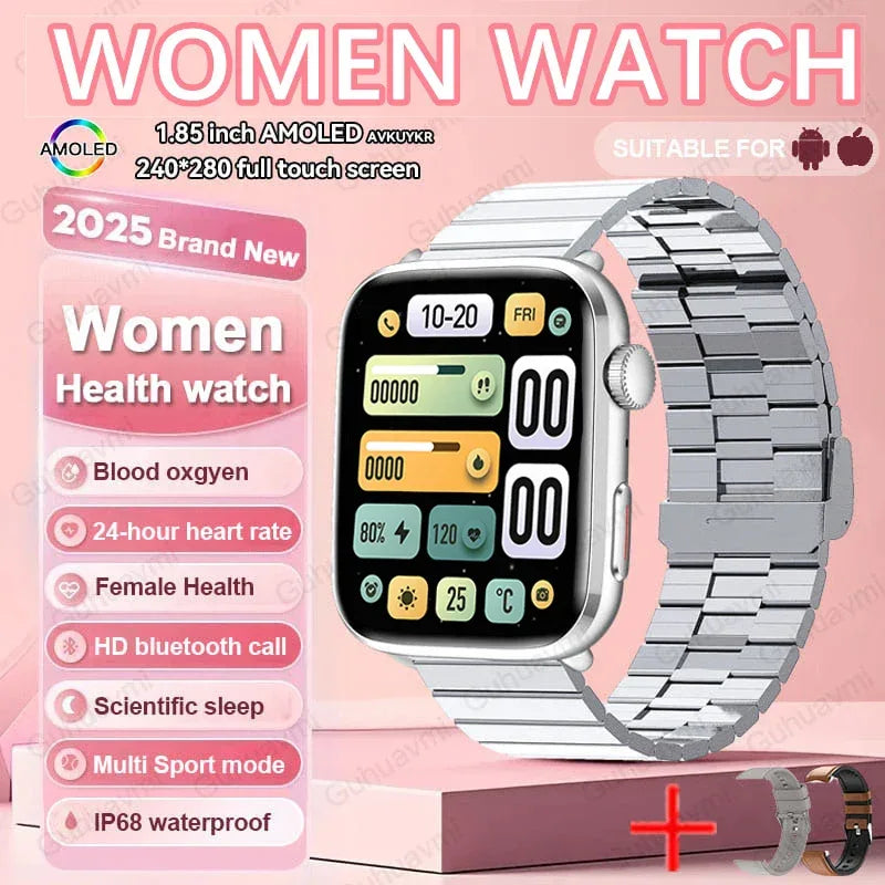 2025 New For Xiaomi Women AI Smart Diagnosis Smart Watch HRV+PPG Blood Pressure Blood oxygen Health monitor IP68 NFC Smartwatchs - 1Tecbuy