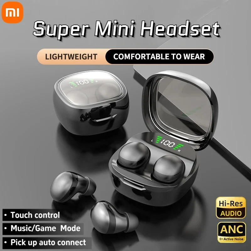Xiaomi Bluetooth 5.3 Mini Headset HD Hifi Earbuds Invisible Sleep Game Sports Headphones Touch Control Earphones for Men Women