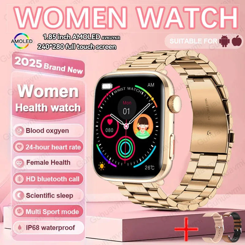 2025 New For Xiaomi Women AI Smart Diagnosis Smart Watch HRV+PPG Blood Pressure Blood oxygen Health monitor IP68 NFC Smartwatchs - 1Tecbuy
