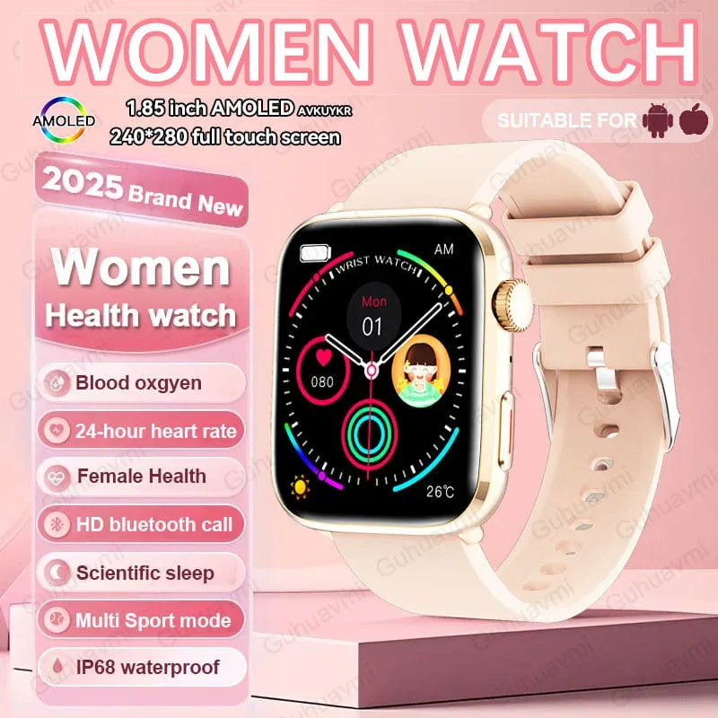 2025 New For Xiaomi Women AI Smart Diagnosis Smart Watch HRV+PPG Blood Pressure Blood oxygen Health monitor IP68 NFC Smartwatchs - 1Tecbuy