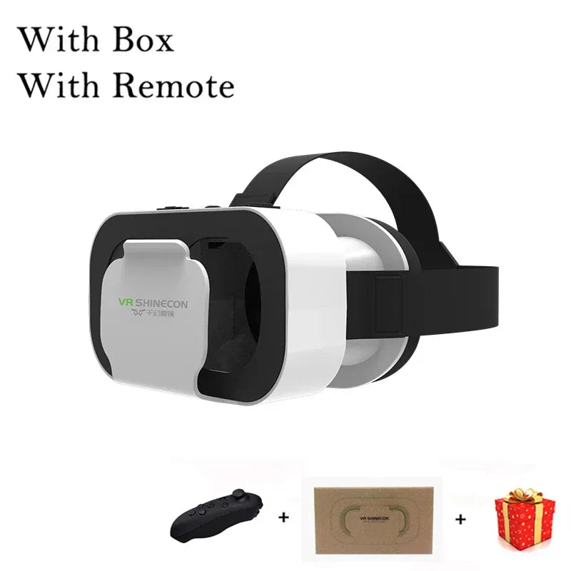 VR Glasses 3D Virtual Reality Headset Devices Helmet Lenses Goggles Smart For Smartphones Phone Cell Mobile Game Viar Viewer Set - 1Tecbuy