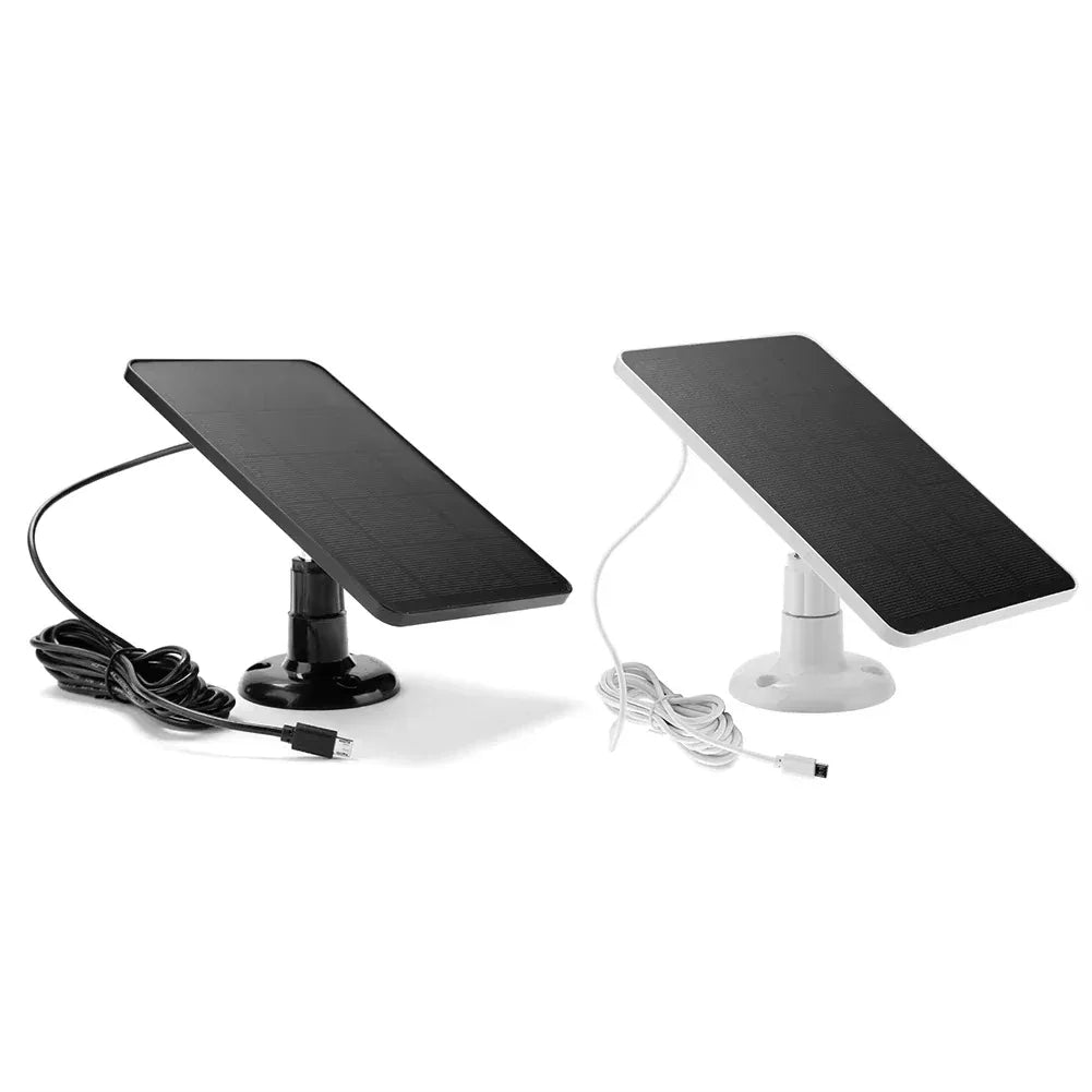 10W 5V Solar Panel 2in1 Micro USB+Type-C Solar Panels Outdoor Solar Cells Chargerfor Security Camera/Small Home Light System - 1Tecbuy