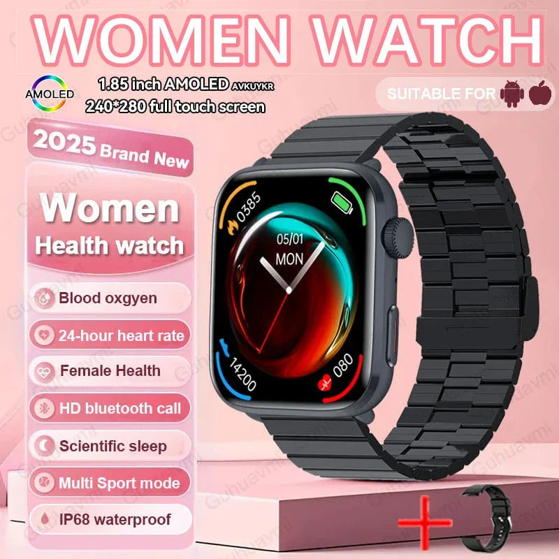 2025 New For Xiaomi Women AI Smart Diagnosis Smart Watch HRV+PPG Blood Pressure Blood oxygen Health monitor IP68 NFC Smartwatchs - 1Tecbuy