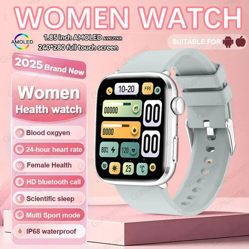 2025 New For Xiaomi Women AI Smart Diagnosis Smart Watch HRV+PPG Blood Pressure Blood oxygen Health monitor IP68 NFC Smartwatchs - 1Tecbuy