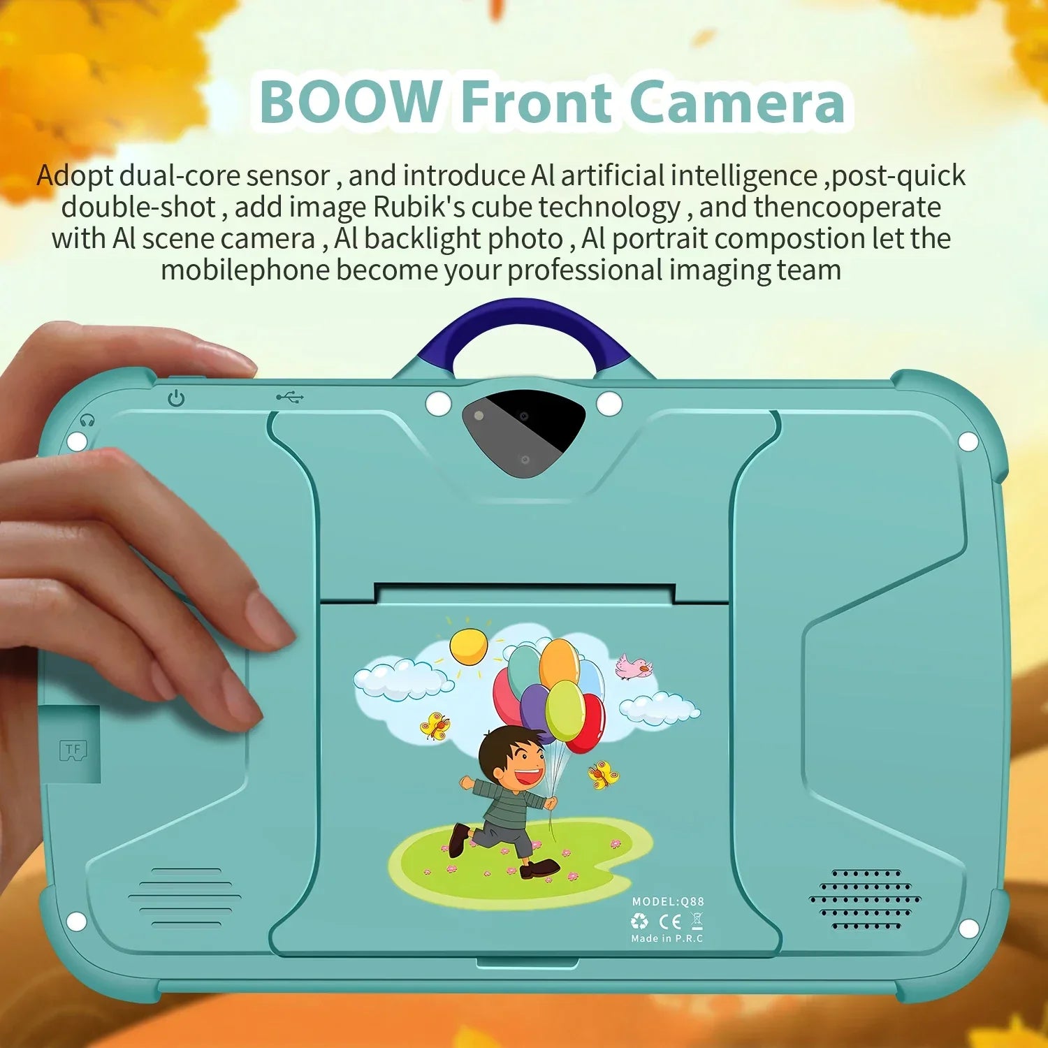 7 Inch Kids Tablet PC with Android 13 Quad Core 4GB RAM 64GB ROM Educational Learning Children's Favorite Cheap Simple Design - 1Tecbuy