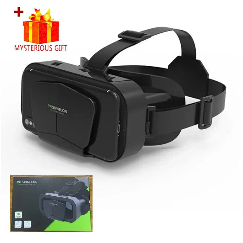 VR Glasses 3D Virtual Reality Headset Devices Helmet Lenses Goggles Smart For Smartphones Phone Cell Mobile Game Viar Viewer Set - 1Tecbuy