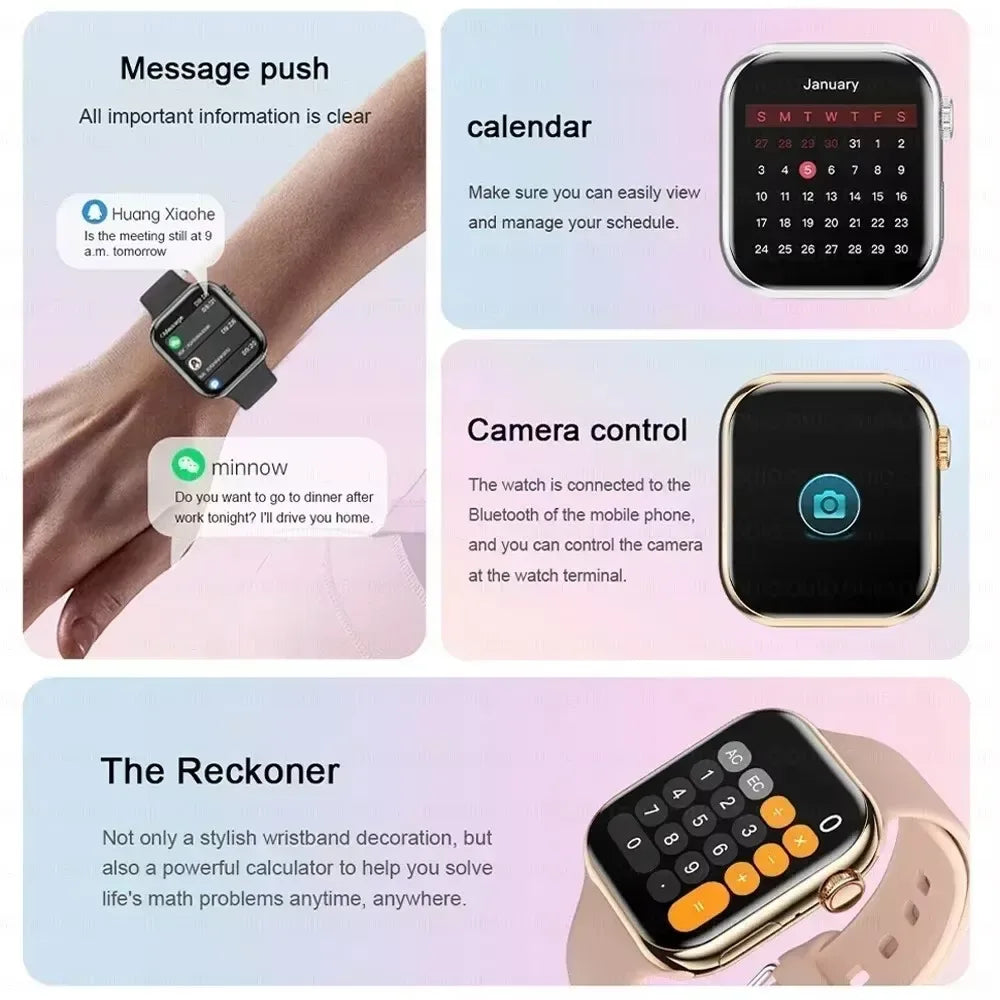 DT 2025 GPS Smart Watch Series 10 For Apple Watch 10 Memory Music Video Bluetooth Call Waterproof NFC Smartwatch For Android IOS - 1Tecbuy