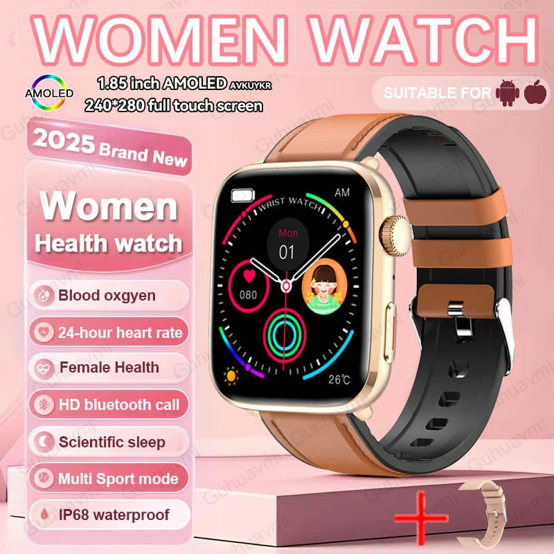 2025 New For Xiaomi Women AI Smart Diagnosis Smart Watch HRV+PPG Blood Pressure Blood oxygen Health monitor IP68 NFC Smartwatchs