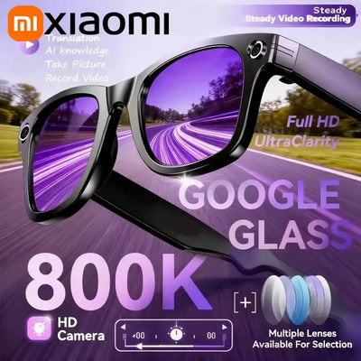 Xiaomi 8K AI Smart Glasses With 100MP Camera Chat GPT Touch Sport Sunglasses Bluetooth Call Video Music Player ForMen Women - 1Tecbuy