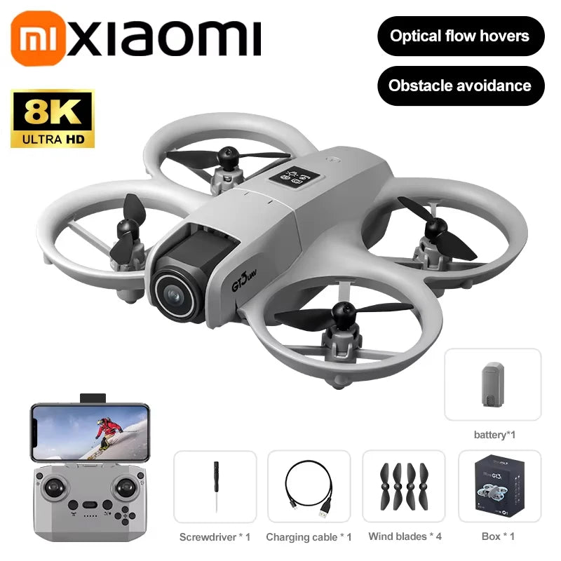 Xiaomi Gt3 Max Drone 8k Hd Aerial Photography Large Screen Optical Flow Positioning Brushless Intelligent Obstacle Avoidance