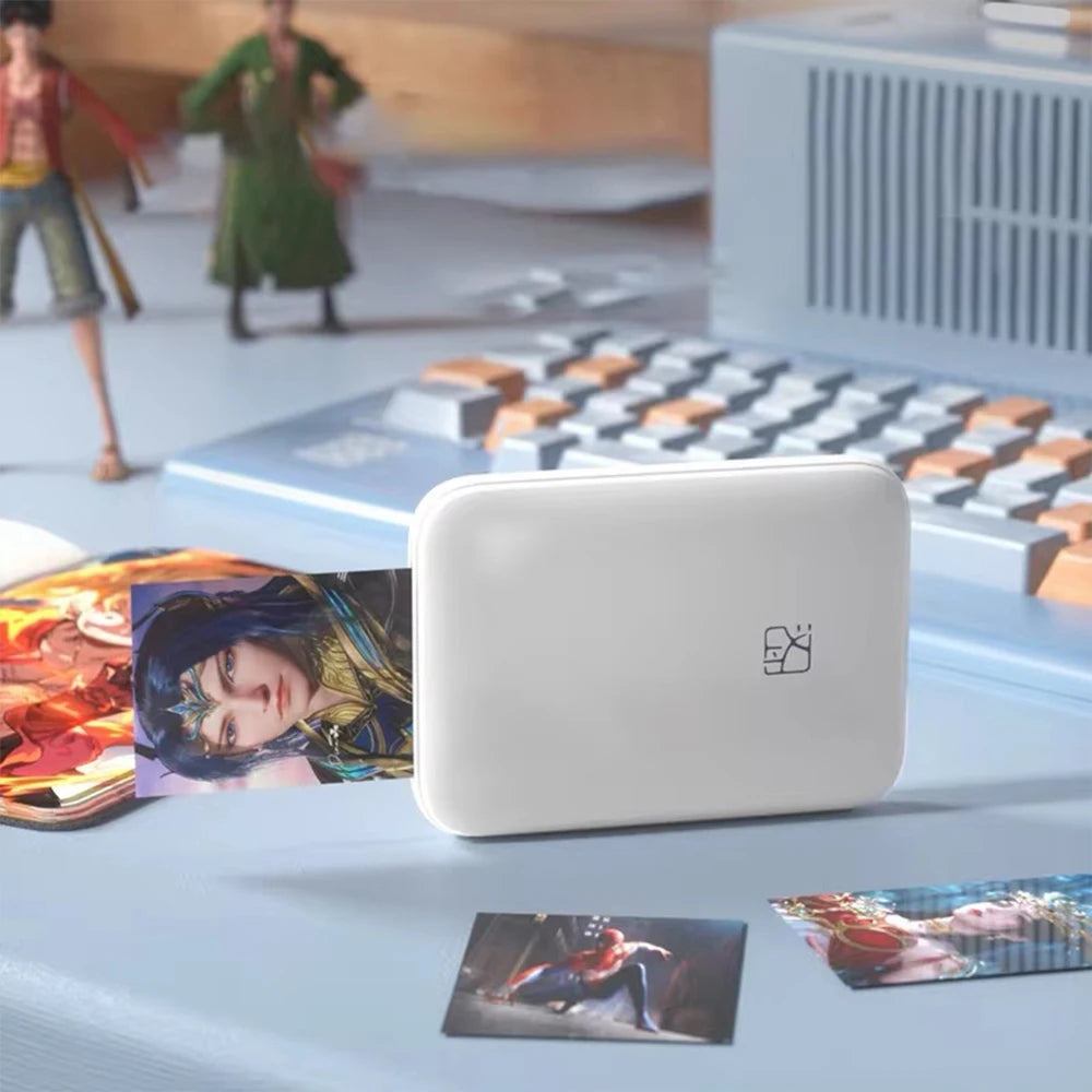 HPRT MT53 Color Mini Photo Printer 313PDI Bluetooth Portable Thermal Printer 2x3 Inch Self-adhesive Photo Paper Printing Machine