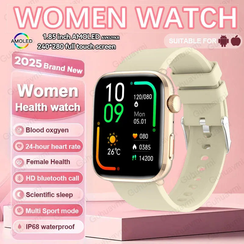 2025 New For Xiaomi Women AI Smart Diagnosis Smart Watch HRV+PPG Blood Pressure Blood oxygen Health monitor IP68 NFC Smartwatchs - 1Tecbuy
