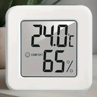 Indoor Mini Temperature and Humidity Meter, Bedroom Temperature Meter, Portable Electronic Digital Display, Humidity and Tempera - 1Tecbuy