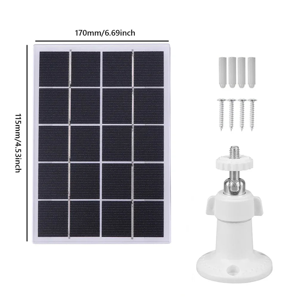 20W 5V Solar Panel for Ring Doorbell 9.8Ft Charging Cable Solar Panel Charger Solar Panel Kit for Ring Video Doorbell 4 3 Plus 2 - 1Tecbuy