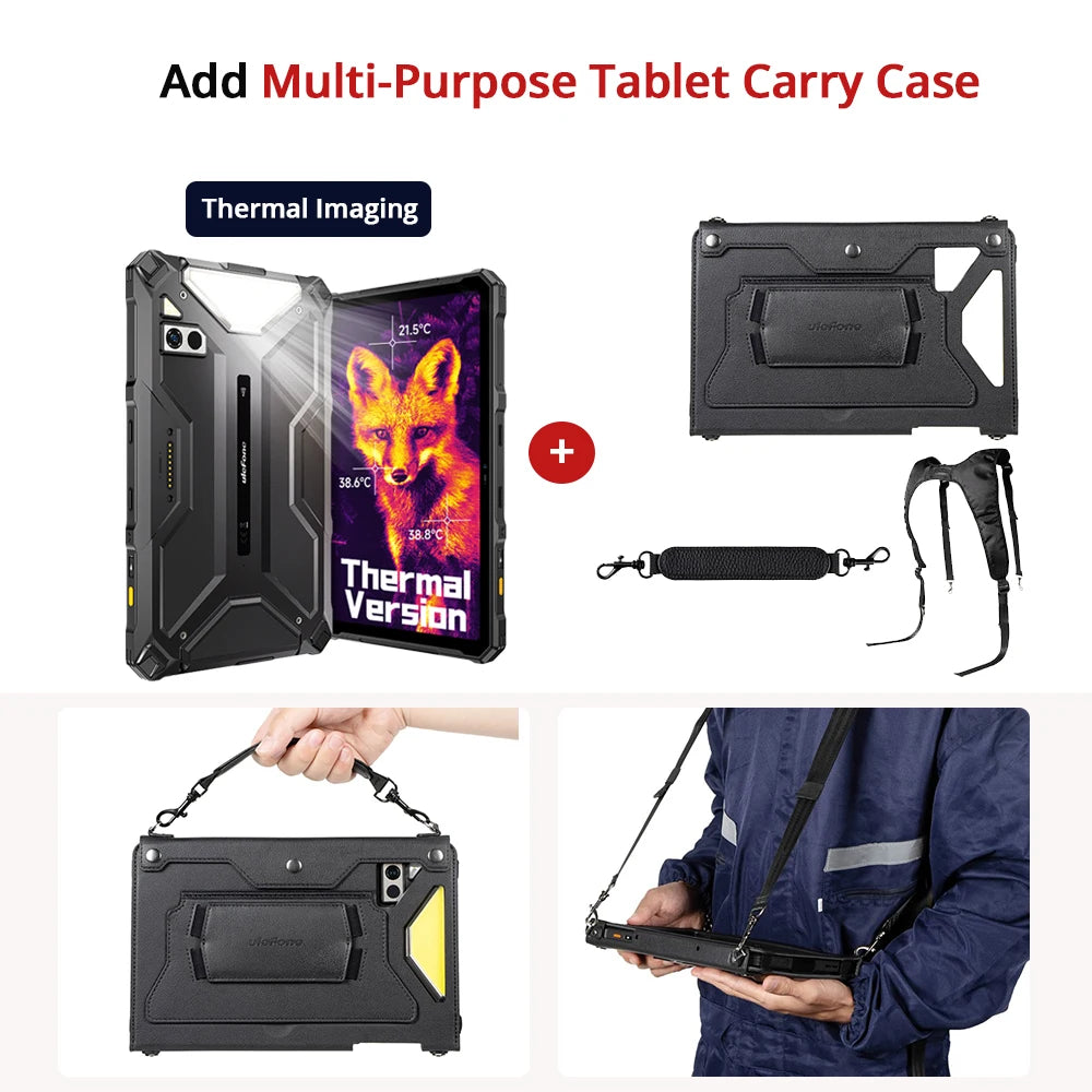 Ulefone Armor Pad 4 Ultra 5G Rugged Tablet Thermal lmaging 11800mAh 10.36"2K 16GB + 256GB Android 14 LED  Light