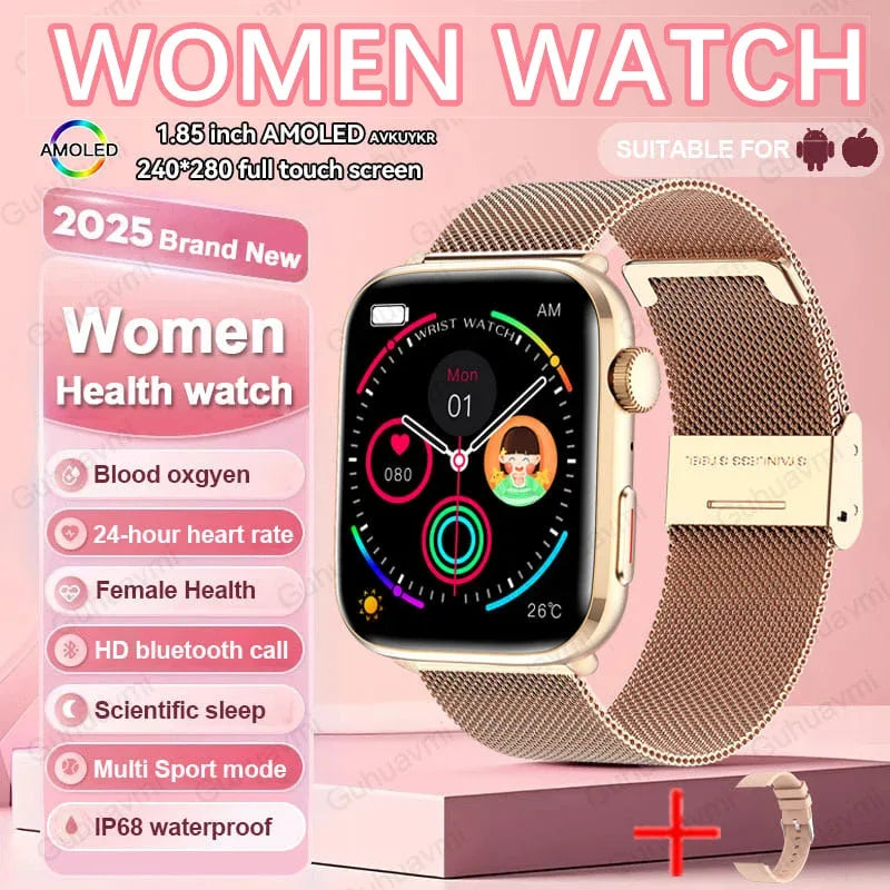 2025 New For Xiaomi Women AI Smart Diagnosis Smart Watch HRV+PPG Blood Pressure Blood oxygen Health monitor IP68 NFC Smartwatchs - 1Tecbuy