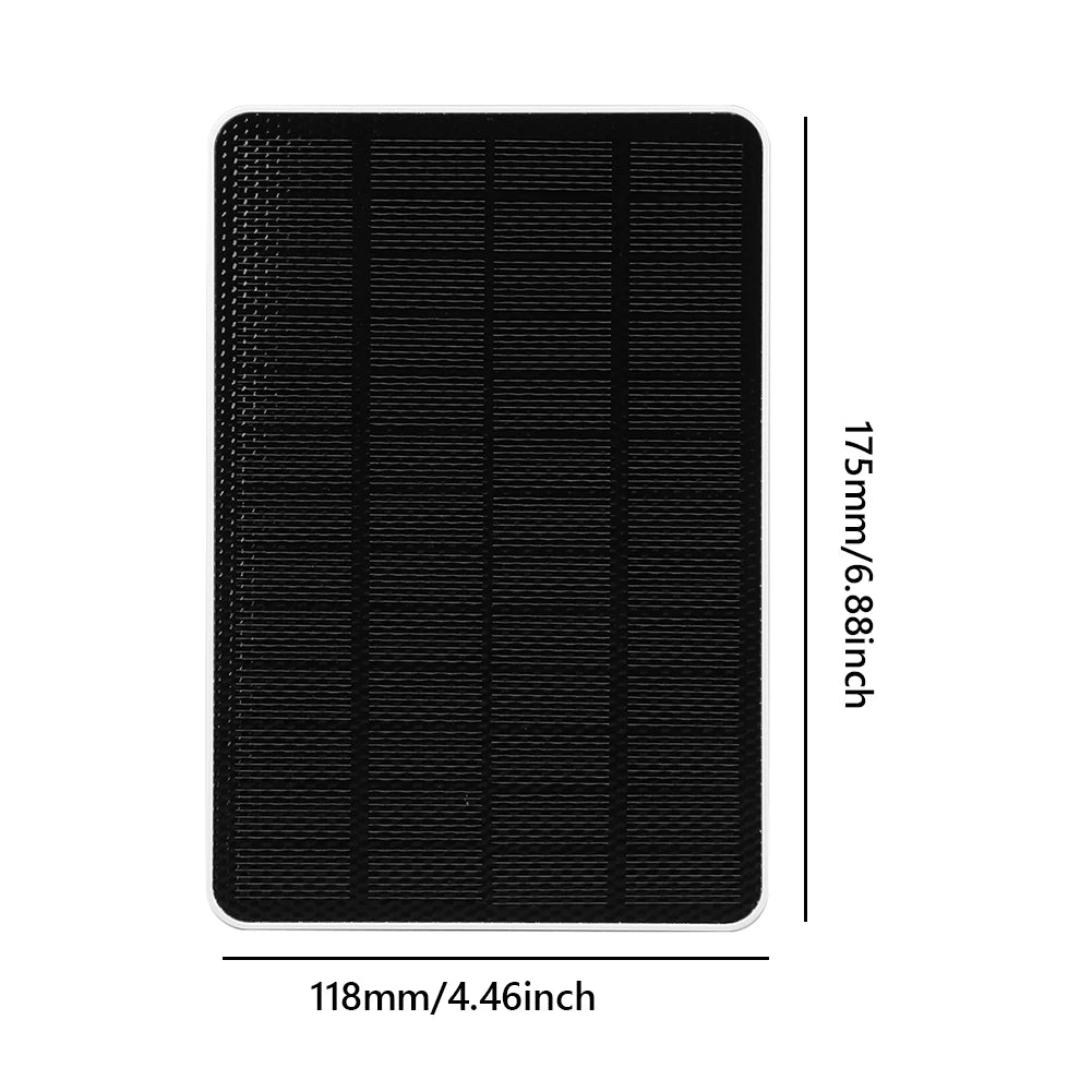 10W Solar Panel with Charging Cable Monocrystalline Solar Panel Charger IP65 Waterproof for Arlo Ultra/Ultra 2/Pro 3/Pro 4/Pro 3