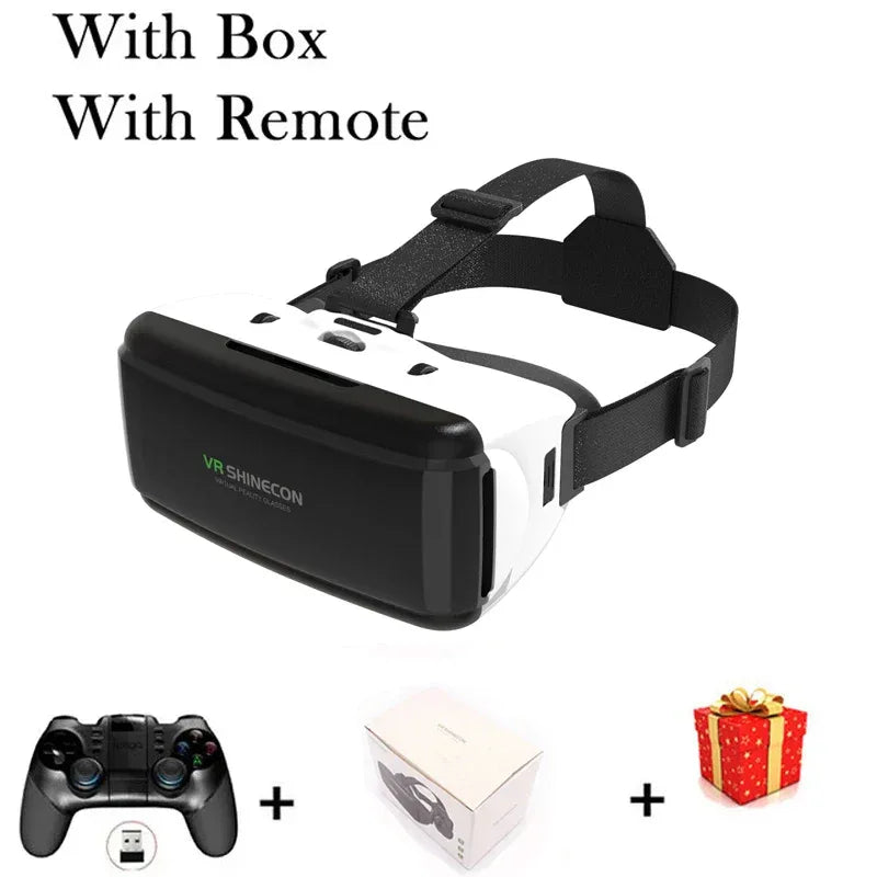 VR Shinecon Viar Virtual Reality Glasses 3D For iPhone Android Smart Phone Smartphone Headset Helmet Goggles Casque Video Game - 1Tecbuy