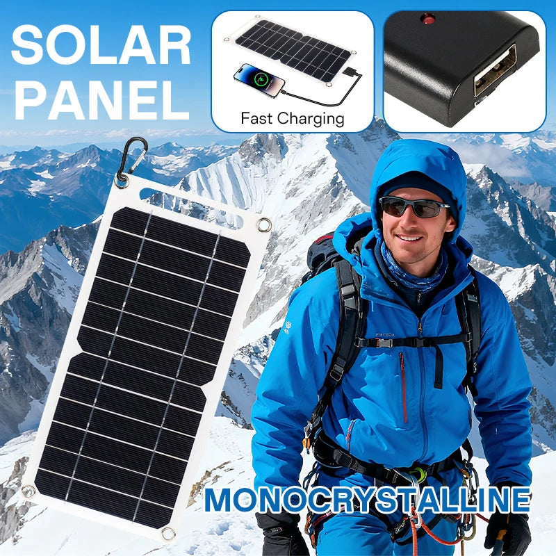 5V 35W Sunpower Portable Solar Panel With USB Safe Stabilize Charger For Phone Power Bank Outdoor Camping Home RV Gift Use