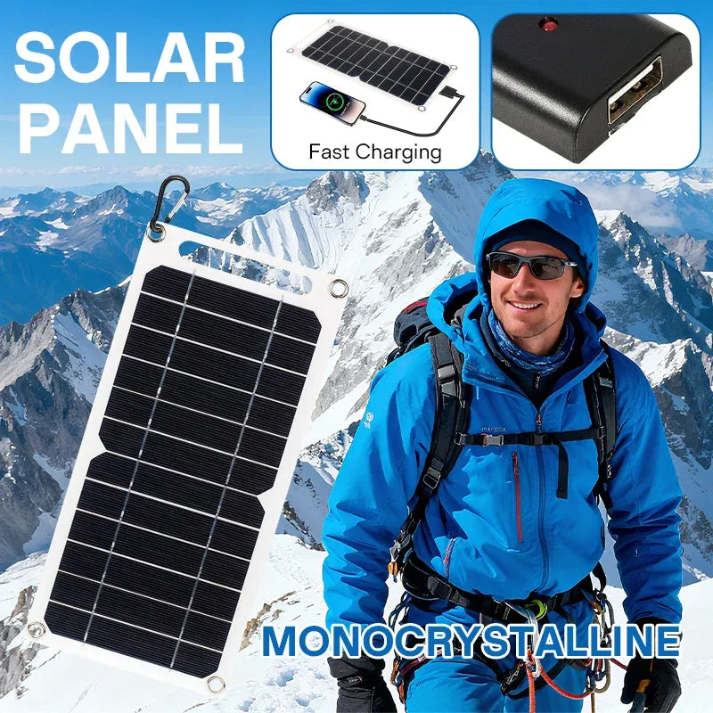 5V 35W Sunpower Portable Solar Panel With USB Safe Stabilize Charger For Phone Power Bank Outdoor Camping Home RV Gift Use - 1Tecbuy
