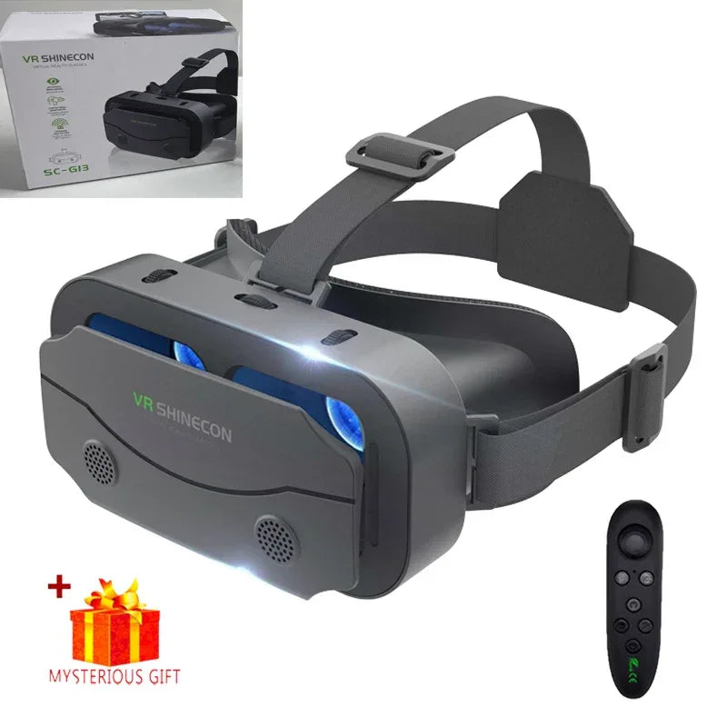 VR Glasses 3D Virtual Reality Headset Devices Helmet Lenses Goggles Smart For Smartphones Phone Cell Mobile Game Viar Viewer Set - 1Tecbuy