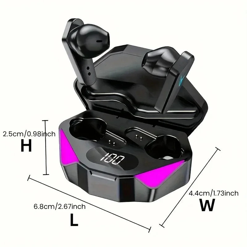 X15 TWS Wireless Bluetooth Headset LED Display Gamer Earbuds with Mic Wireless Headphones Noise Cancelling Bluetooth Earphones - 1Tecbuy