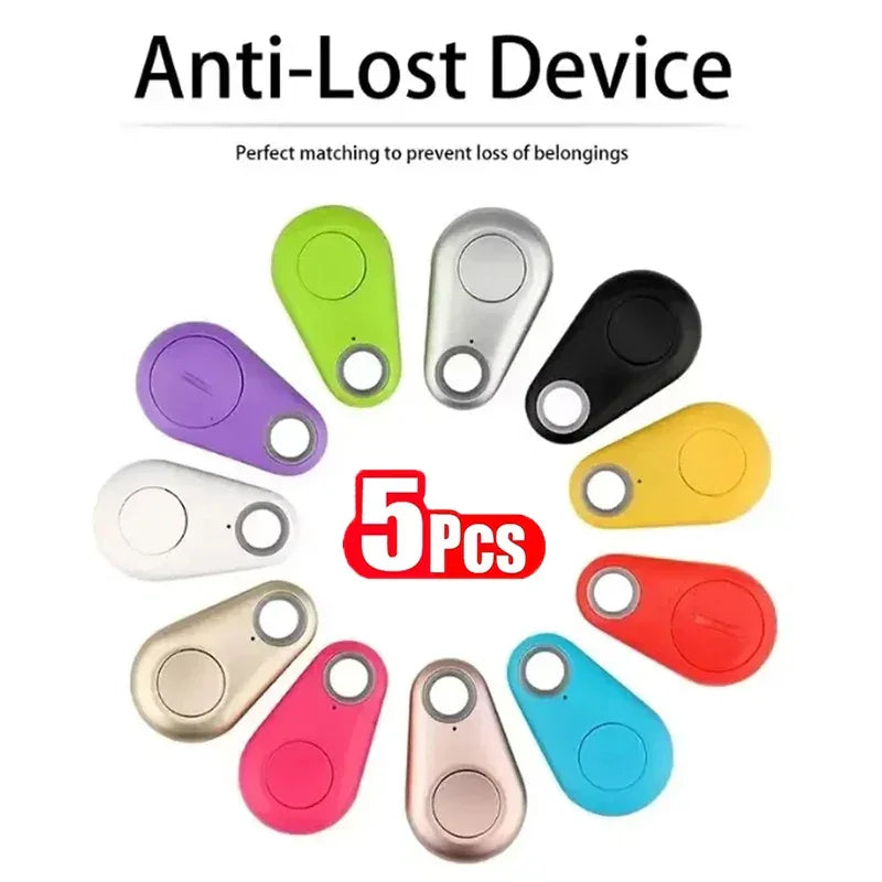 1-5pcs Smart Bluetooth Tracker Key Locator Pet Anti Lost Sensor Device With Bluetooth For Kid dog Pets Wallets Luggage Suitcases - 1Tecbuy