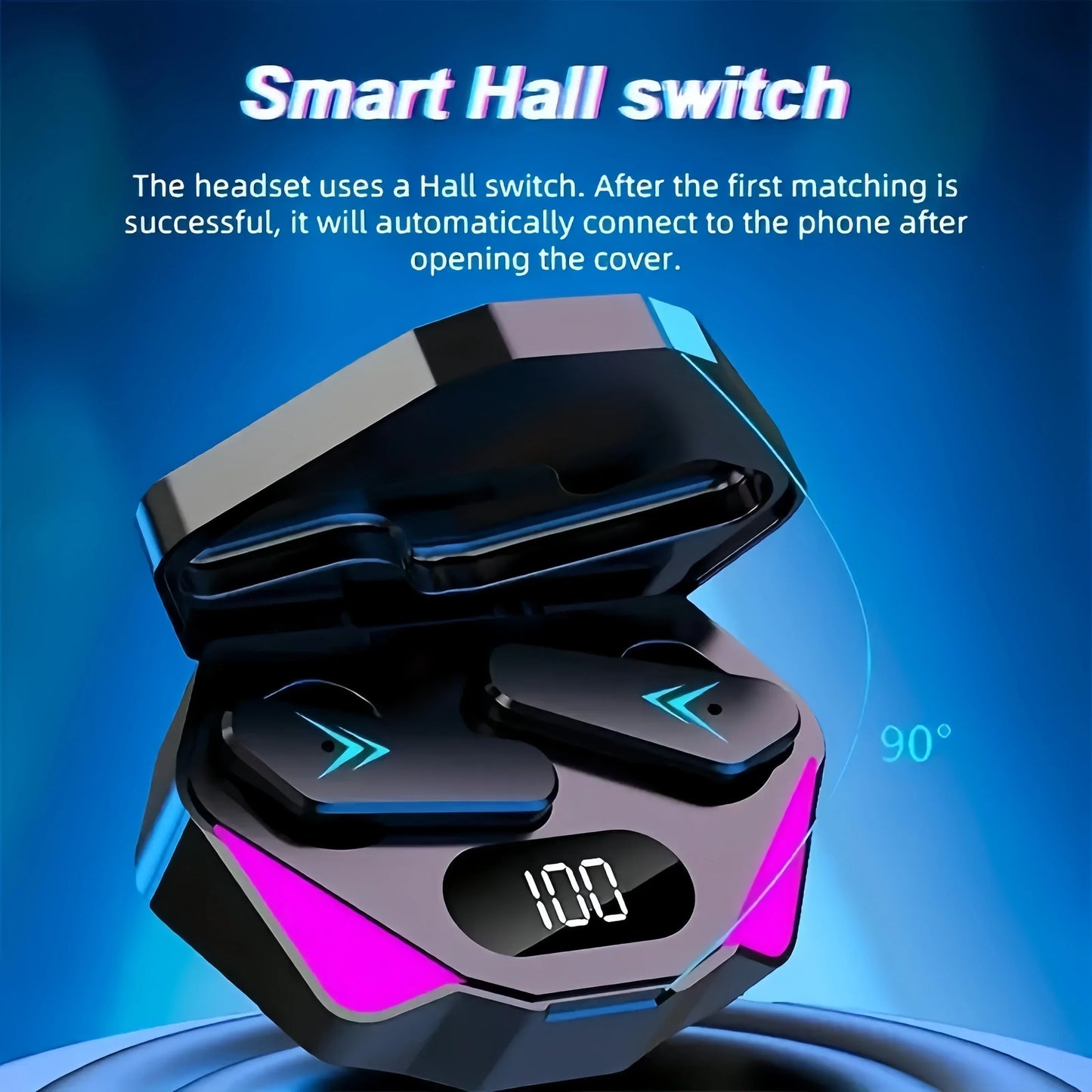 X15 TWS Wireless Bluetooth Headset LED Display Gamer Earbuds with Mic Wireless Headphones Noise Cancelling Bluetooth Earphones - 1Tecbuy